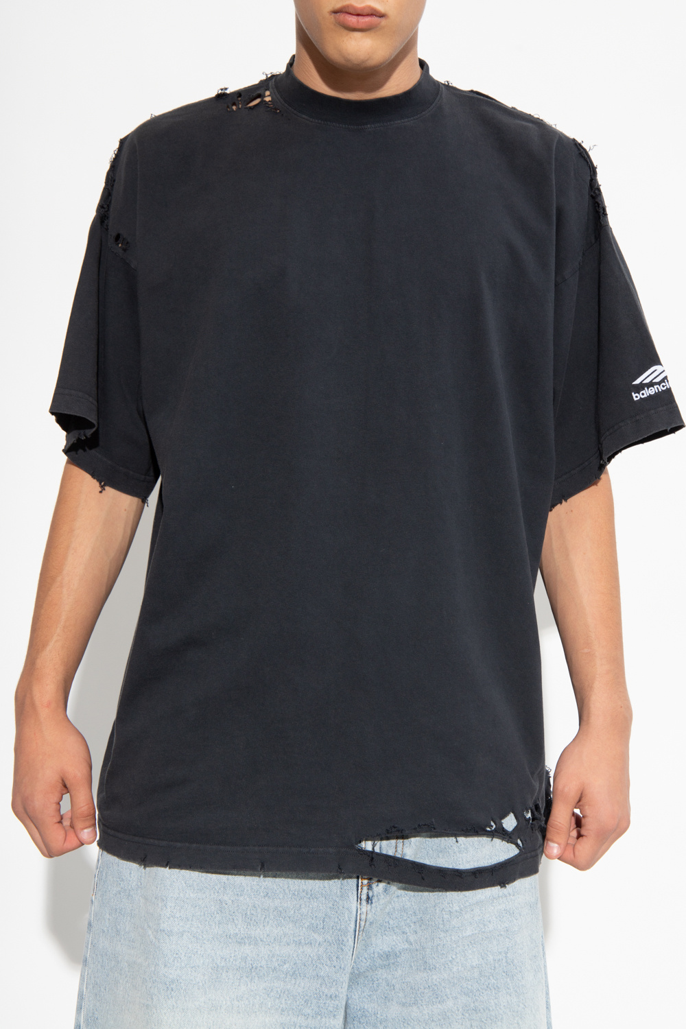 Tシャツ・カットソー BALENCIAGA SS25 'Lace Up' shirt (831657TRM28 1000) 楽天市場】balenciaga（柄刺繍）（Tシャツ・カットソー